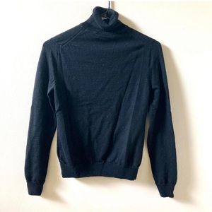 Brooks Brothers flawless black turtleneck sweater